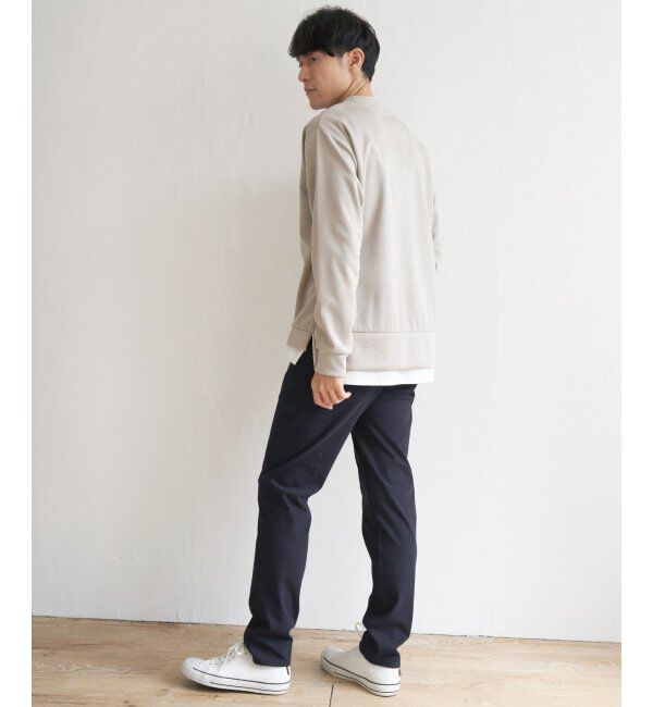 ikka「セイケツフェイクスエードレイヤード」|パーカー|