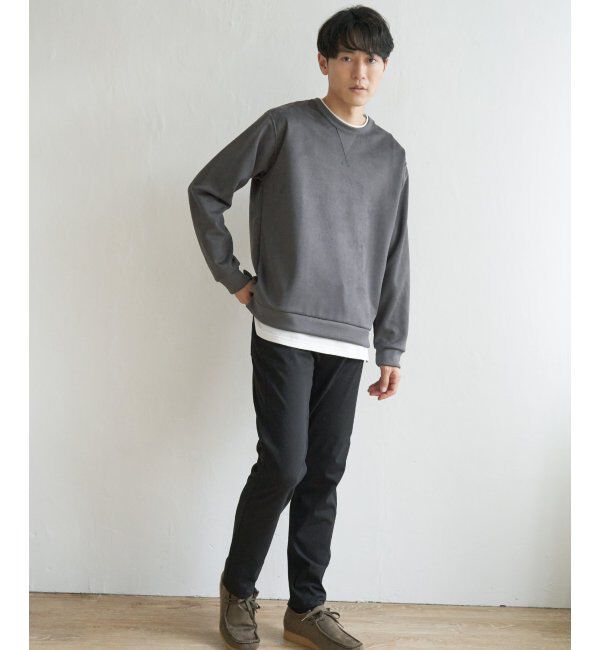 ikka「セイケツフェイクスエードレイヤード」|パーカー|