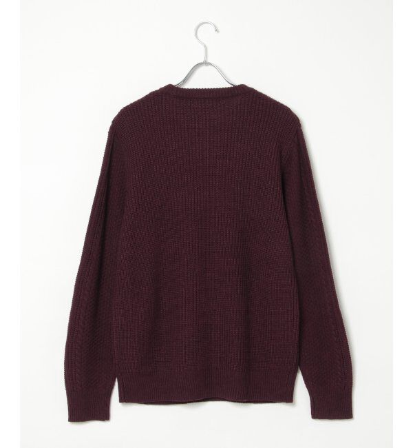 ikka「抗菌アランケーブルリサイクルニット」|プルオーバー|