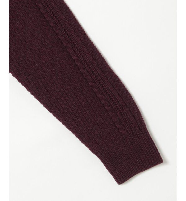 ikka「抗菌アランケーブルリサイクルニット」|プルオーバー|