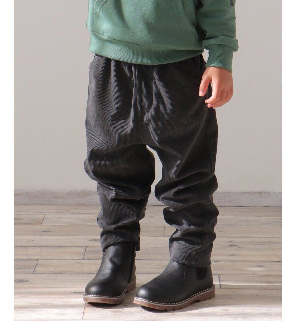 ikka kids「コールテーパードパンツ（120~160cm）」|その他|チャコール