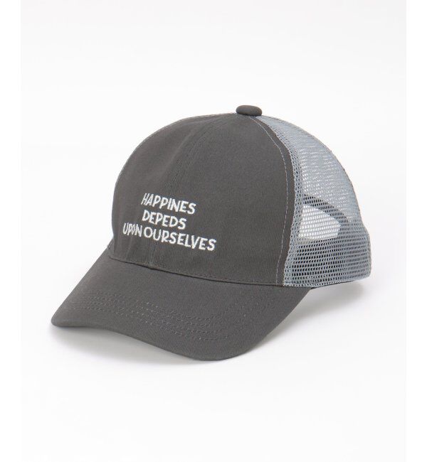 ikka kids「刺繍ロゴメッシュキャップ」|その他|チャコール