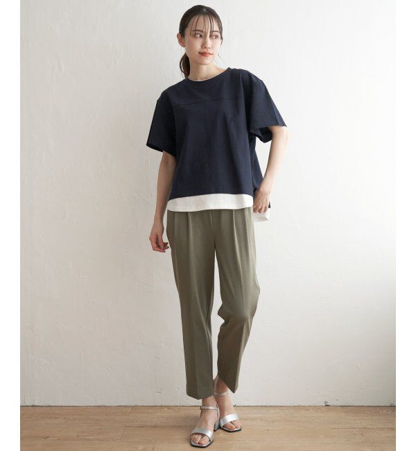 ikka「コットンUSA裾レイヤードTシャツ」|その他|