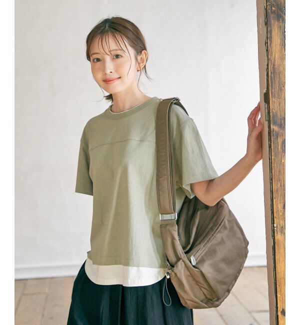 ikka「コットンUSA裾レイヤードTシャツ」|その他|