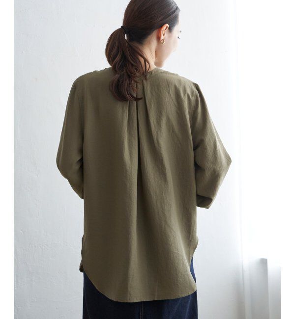 ikka「前後2WAYバンドカラーシャツ」|シャツ・ブラウス|