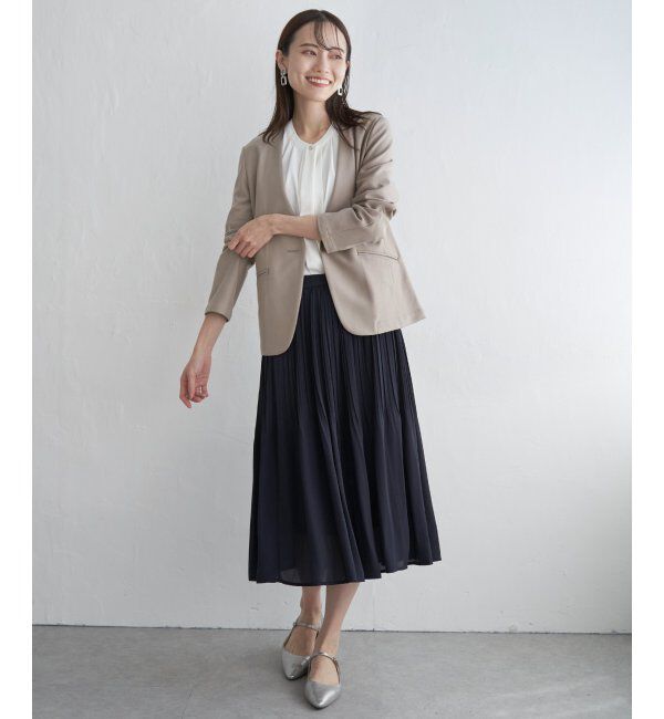 IKKA LOUNGE「【洗濯機で洗える／セットアップ対応】GOKU楽カットソーノーカラージャケット」|その他|