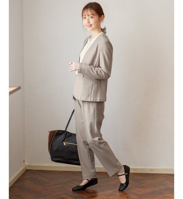 IKKA LOUNGE「【洗濯機で洗える／セットアップ対応】GOKU楽カットソーノーカラージャケット」|その他|