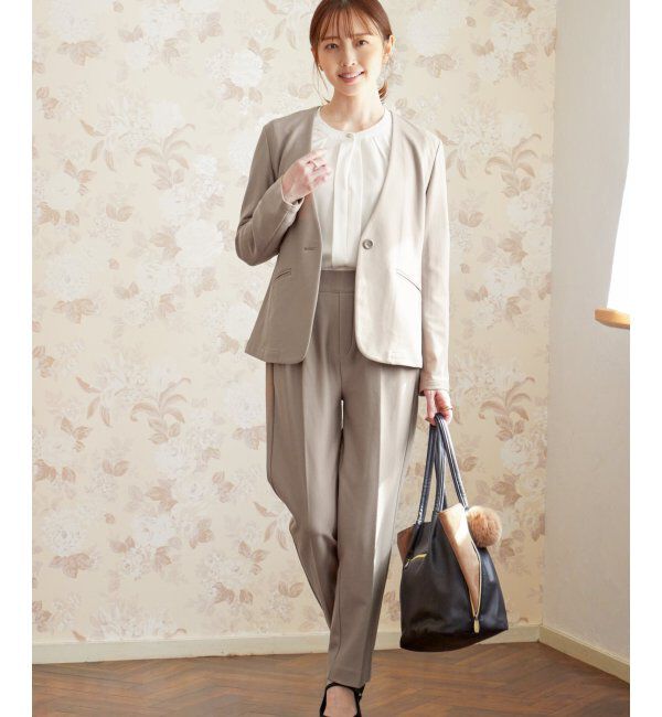 IKKA LOUNGE「【洗濯機で洗える／セットアップ対応】GOKU楽カットソーノーカラージャケット」|その他|