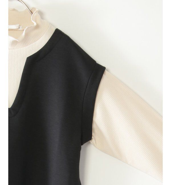 ikka kids「キーネックジャンスカドッキングワンピース（120~160cm）」|スカート|