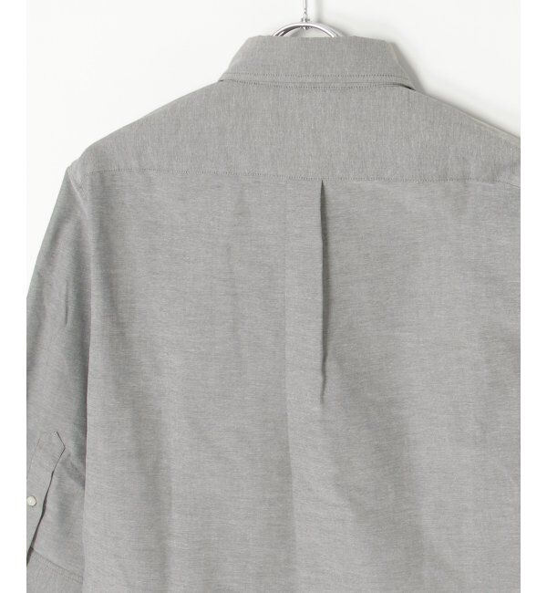 ikka「7分袖オックスブロックスチェック切り替えシャツ」|シャツ・ブラウス|