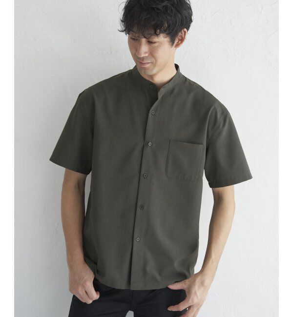 ikka「【セットアップ対応】Reflax(R) リラックスバンドカラーシャツ」|シャツ・ブラウス|