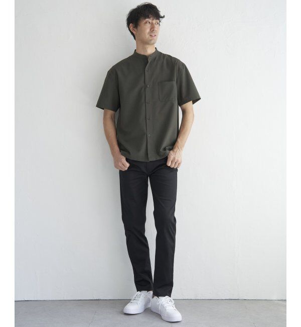 ikka「【セットアップ対応】Reflax(R) リラックスバンドカラーシャツ」|シャツ・ブラウス|