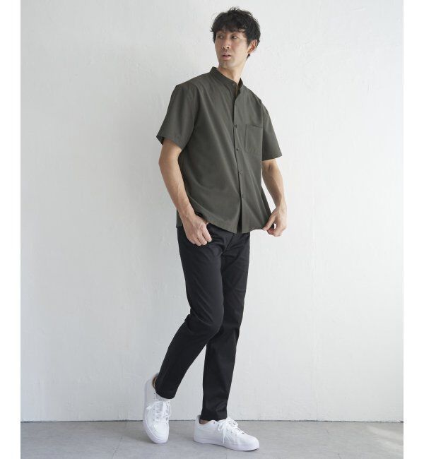 ikka「【セットアップ対応】Reflax(R) リラックスバンドカラーシャツ」|シャツ・ブラウス|