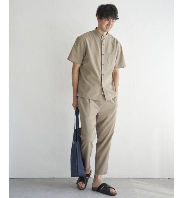 ikka「【セットアップ対応】Reflax(R) リラックスバンドカラーシャツ」|シャツ・ブラウス|