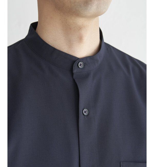 ikka「【セットアップ対応】Reflax(R) リラックスバンドカラーシャツ」|シャツ・ブラウス|