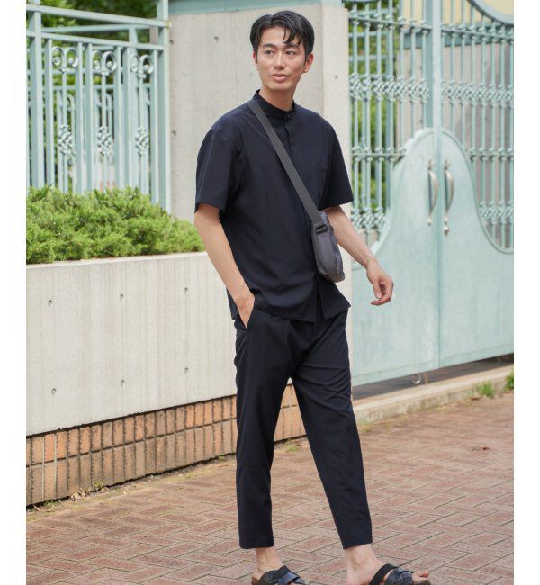 ikka「【セットアップ対応】Reflax(R) リラックスバンドカラーシャツ」|シャツ・ブラウス|