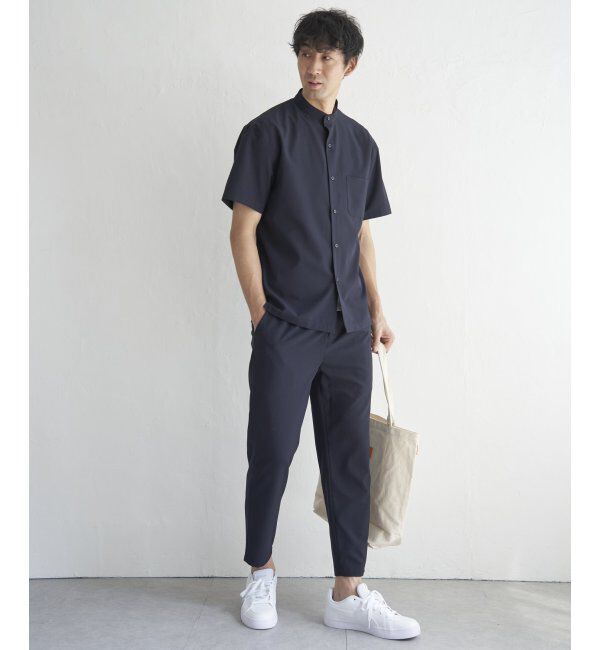 ikka「【セットアップ対応】Reflax(R) リラックスバンドカラーシャツ」|シャツ・ブラウス|