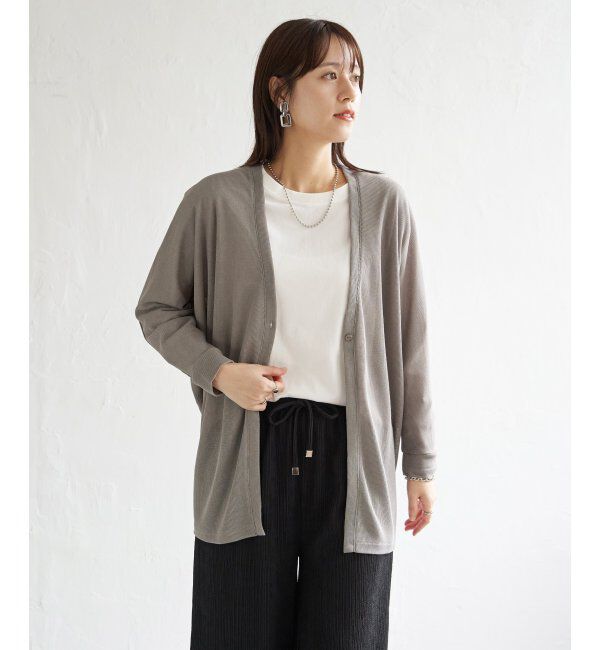 ikka「シアーフライスドルマンカーディガン」|カーディガン|