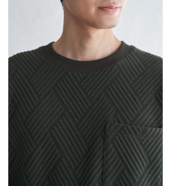 ikka「フクレジャカードポケ付きクルーネックプルオーバー」|パーカー|