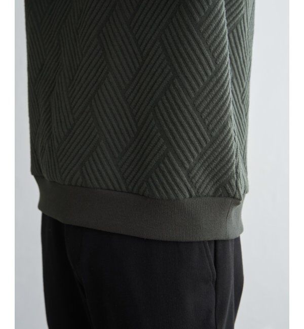 ikka「フクレジャカードポケ付きクルーネックプルオーバー」|パーカー|