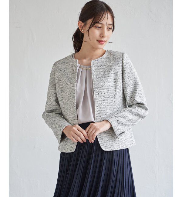 IKKA LOUNGE「【フォーマル対応】ファンシーツイードジャケット」|その他|