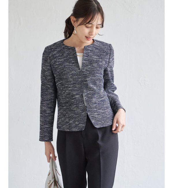 IKKA LOUNGE「【フォーマル対応】ファンシーツイードジャケット」|その他|