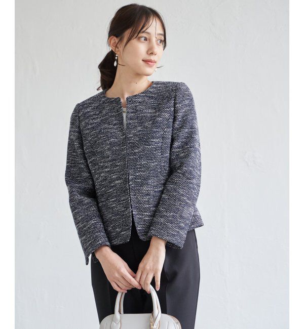 IKKA LOUNGE「【フォーマル対応】ファンシーツイードジャケット」|その他|