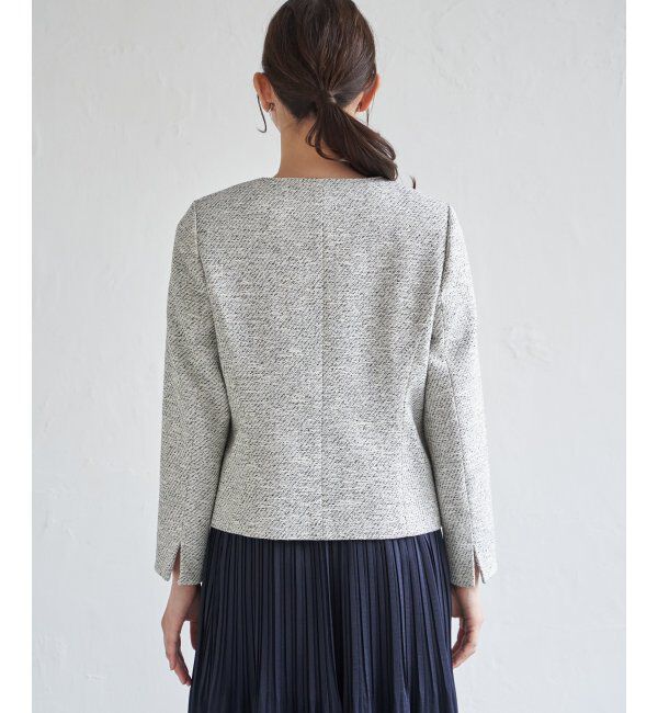 IKKA LOUNGE「【フォーマル対応】ファンシーツイードジャケット」|その他|