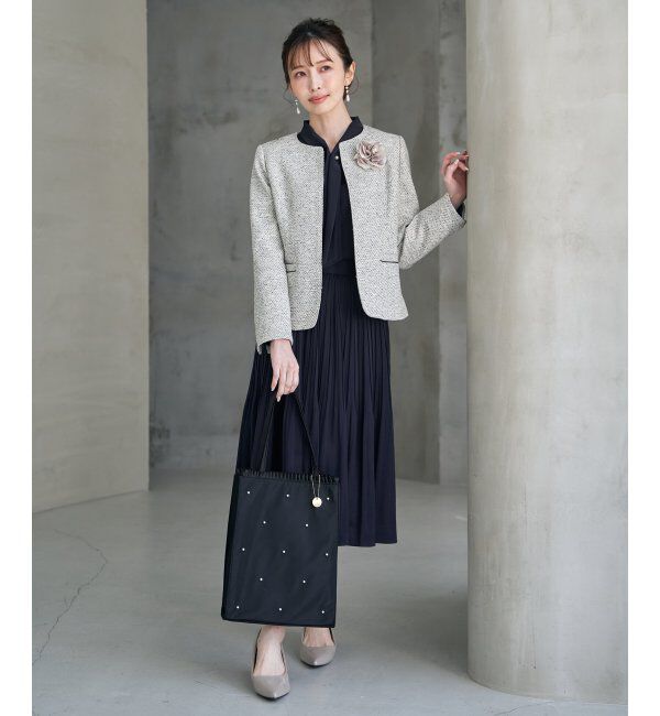 IKKA LOUNGE「【フォーマル対応】ファンシーツイードジャケット」|その他|