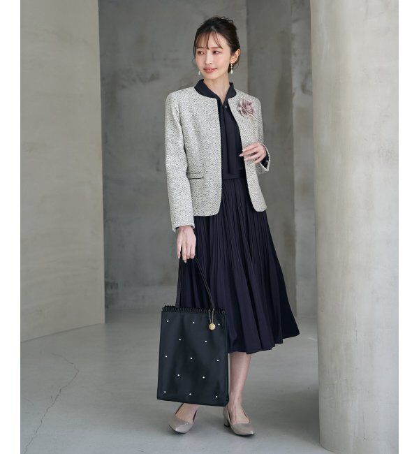 IKKA LOUNGE「【フォーマル対応】ファンシーツイードジャケット」|その他|