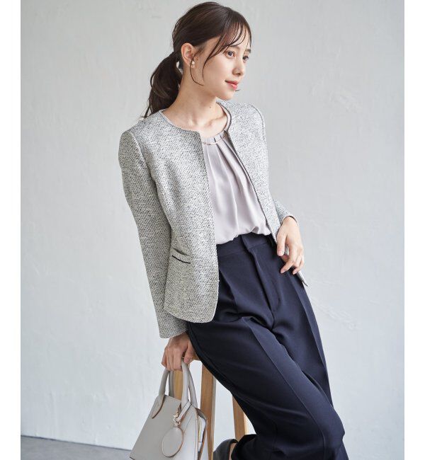 IKKA LOUNGE「【フォーマル対応】ファンシーツイードジャケット」|その他|