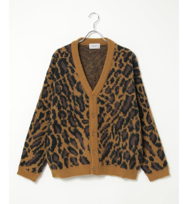 VENCE share style「総柄ニットVカーディガン」|カーディガン|
