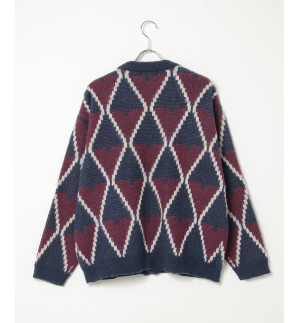 VENCE share style「総柄ニットVカーディガン」|カーディガン|