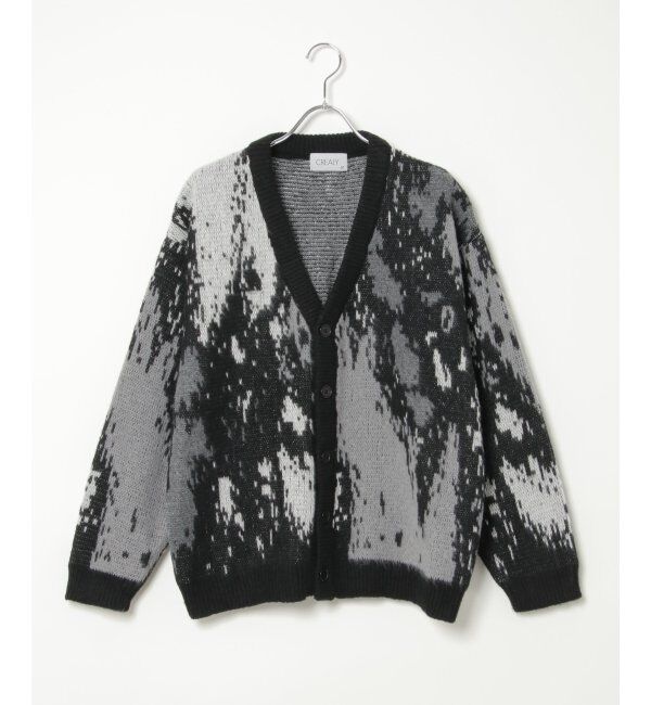 VENCE share style「総柄ニットVカーディガン」|カーディガン|