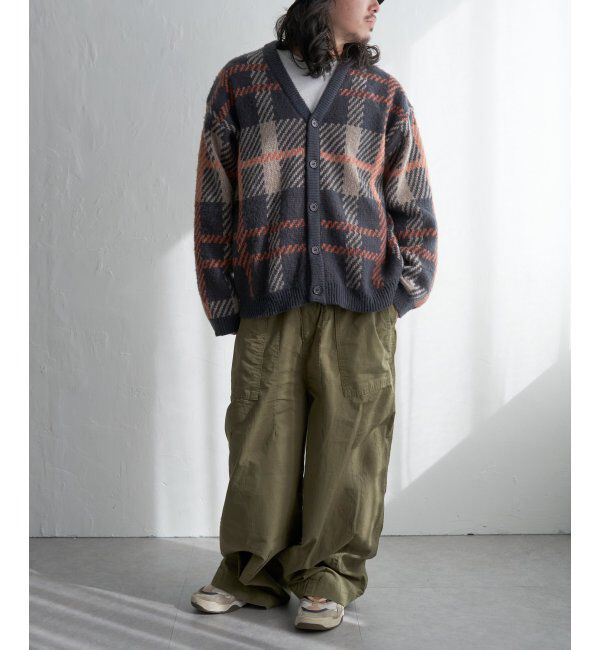 VENCE share style「総柄ニットVカーディガン」|カーディガン|