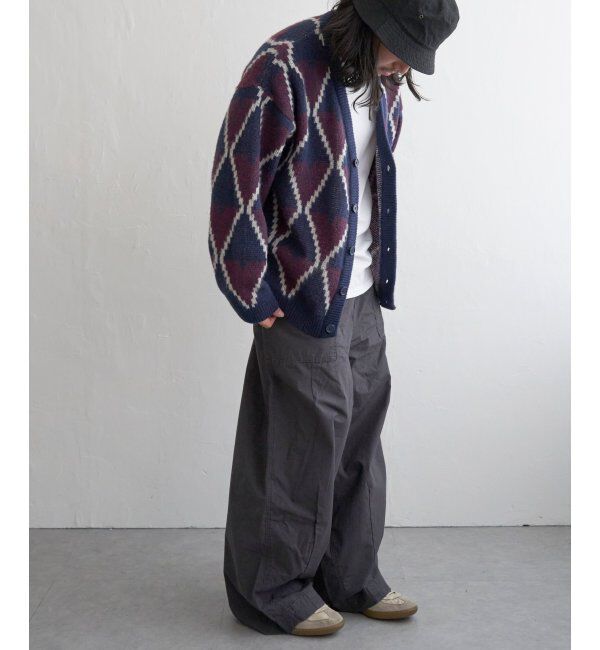 VENCE share style「総柄ニットVカーディガン」|カーディガン|