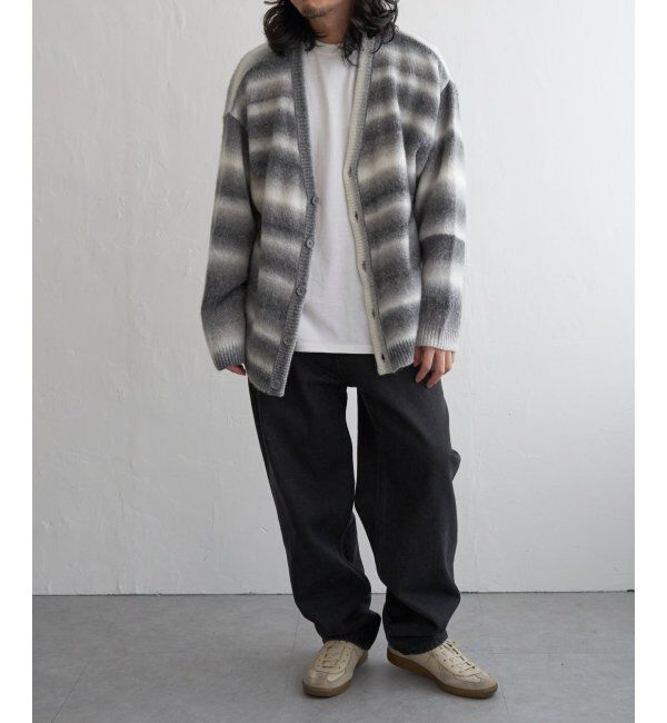 VENCE share style「総柄ニットVカーディガン」|カーディガン|