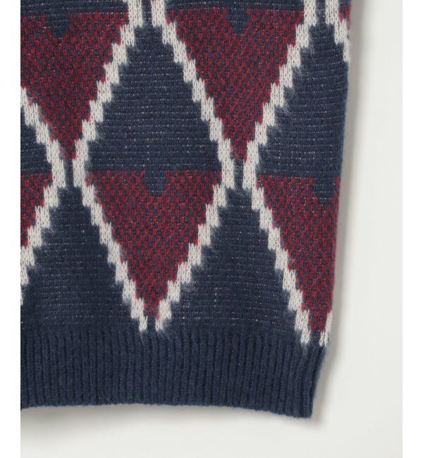 VENCE share style「総柄ニットVカーディガン」|カーディガン|