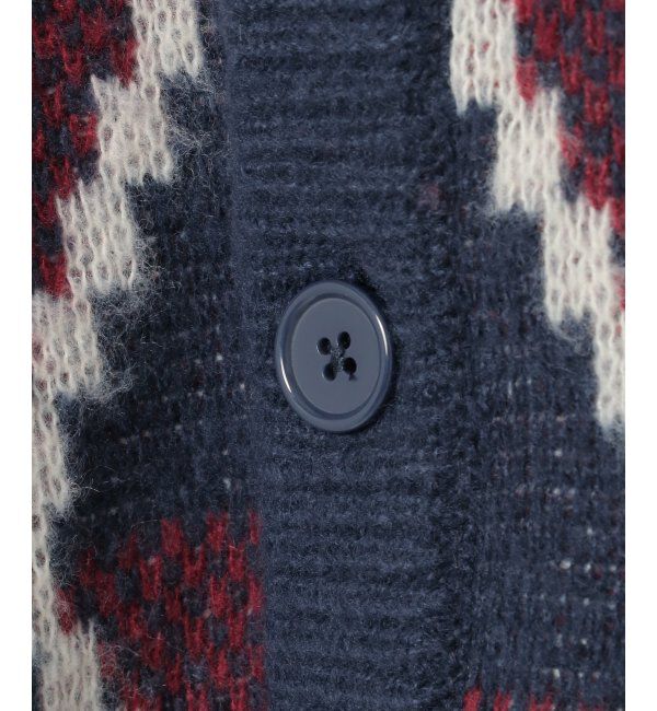 VENCE share style「総柄ニットVカーディガン」|カーディガン|