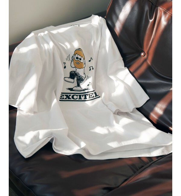 VENCE share style「ヒゲ発泡キャラプリントTシャツ」|Tシャツ・カットソー|