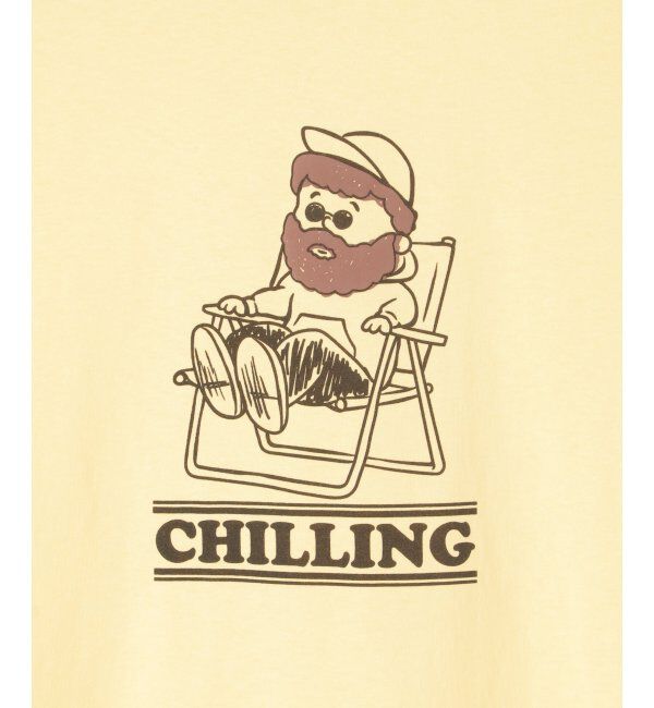 VENCE share style「ヒゲ発泡キャラプリントTシャツ」|Tシャツ・カットソー|