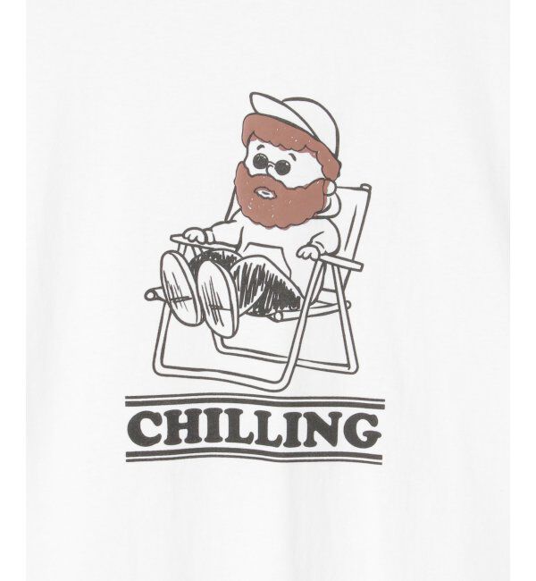 VENCE share style「ヒゲ発泡キャラプリントTシャツ」|Tシャツ・カットソー|