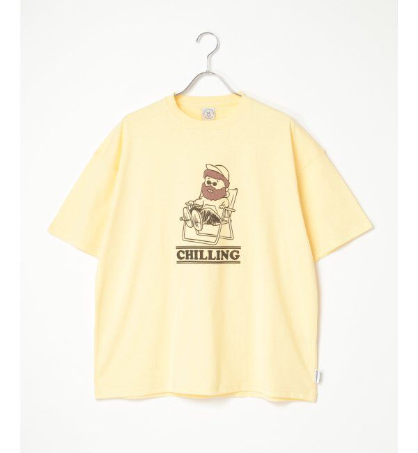 VENCE share style「ヒゲ発泡キャラプリントTシャツ」|Tシャツ・カットソー|