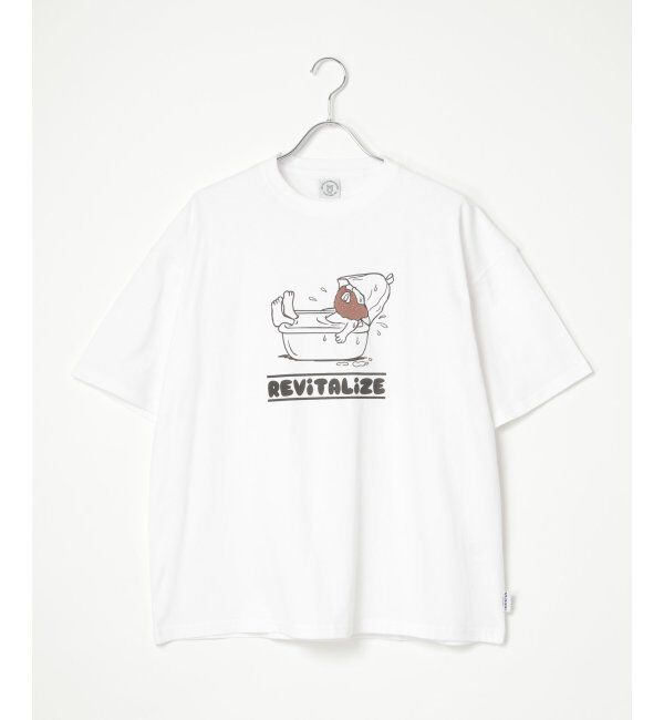 VENCE share style「ヒゲ発泡キャラプリントTシャツ」|Tシャツ・カットソー|