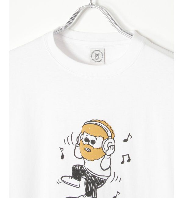 VENCE share style「ヒゲ発泡キャラプリントTシャツ」|Tシャツ・カットソー|