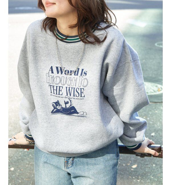 VENCE share style「ラインリブキャットスウェット」|スウェット・ジャージ|