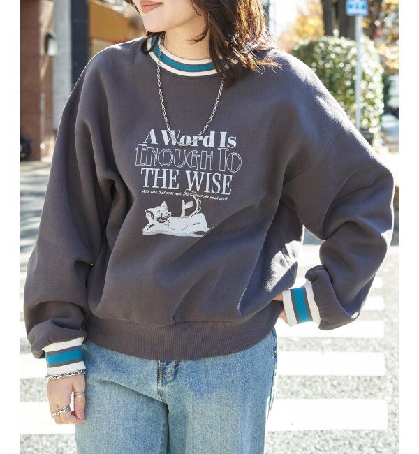 VENCE share style「ラインリブキャットスウェット」|スウェット・ジャージ|