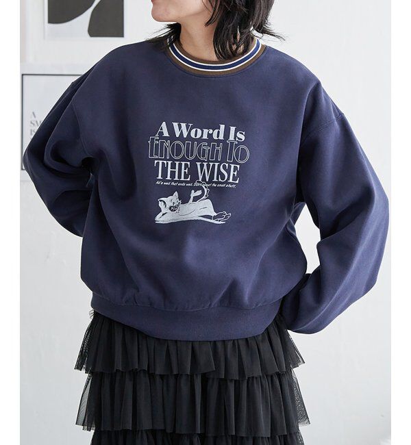 VENCE share style「ラインリブキャットスウェット」|スウェット・ジャージ|