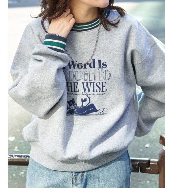 VENCE share style「ラインリブキャットスウェット」|スウェット・ジャージ|