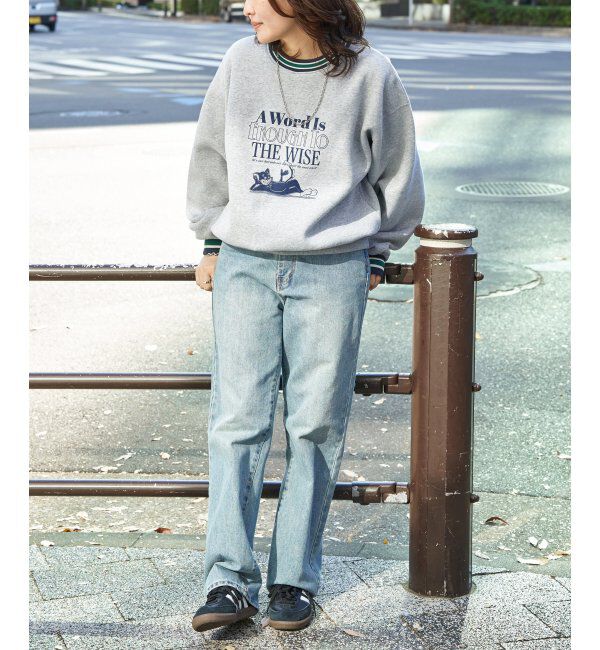 VENCE share style「ラインリブキャットスウェット」|スウェット・ジャージ|